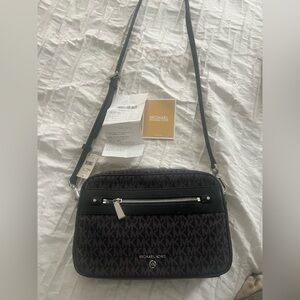 Michael Kors Signature Black Crossbody Bag